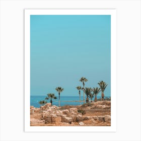 Palm Trees On The Beach 1 Art Print