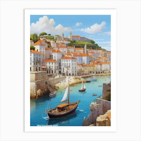 Portuguese Town Art Print