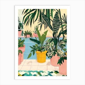 Plants In Pots Art Print