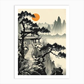 Chinese Landscape Painting Art Print