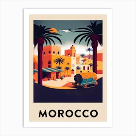 Morocco Vintage Travel Poster Art Print