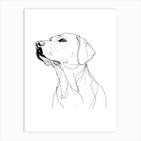 Labrador Retriever Monoline Artistic Minimalist Art Print