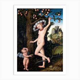 Cupid Complaining To Venus, Lucas Cranach Art Print