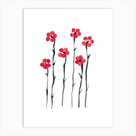 Red Poppies Art Print