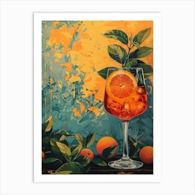 Aperol Spritz Orange 22 Art Print