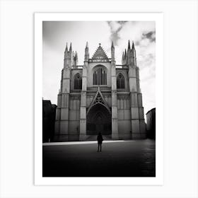 Burgos, Spain, Black And White Analogue Photography 2 Art Print
