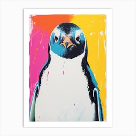 Andy Warhol Style Bird Penguin 2 Art Print