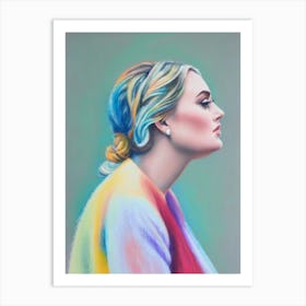 Adele 2 Colourful Illustration Art Print