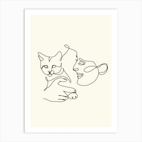 Cat Lover Print Art Print