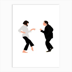 Man And Woman Dancing 4 Art Print