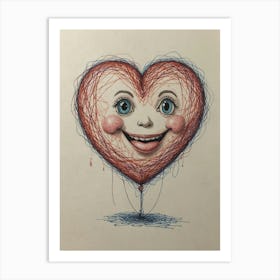 Heart Balloon 8 Art Print