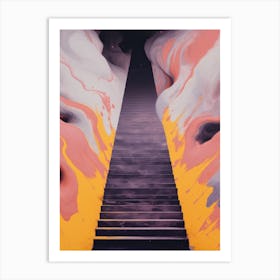 'Stairway To Heaven' Abstract Art Art Print