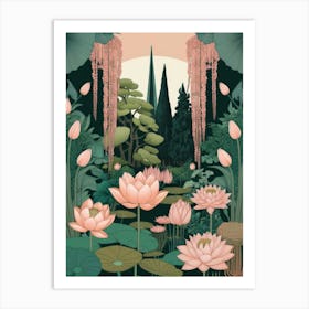 Lotus Pond 1 Art Print