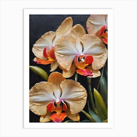 Psychopsis Orchids Oil Painting Art Print