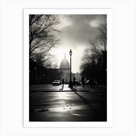 Washington Dc, Usa, Black And White Analogue Photograph 4 Art Print