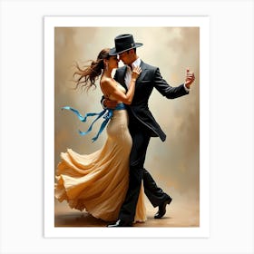 Tango Dancers Art Print