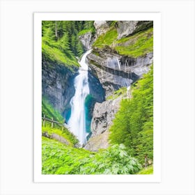 Trummelbach Falls, Switzerland Majestic, Beautiful & Classic (2) Art Print