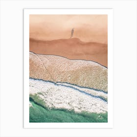 Aerial Beach Ocean Green Sea Bliss Ocean 3x4 Art Print