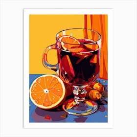 Mulled Wine, Gluhwein, Christmas art 3 Art Print