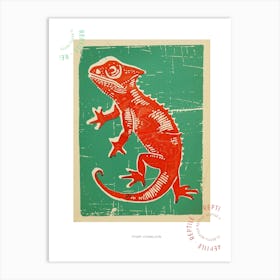 Pygmy Chameleon Block 1 Poster Art Print
