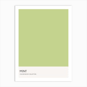 Mint Colour Block Poster Art Print