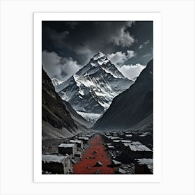 Blood Road Everest: Nature's Crown Jewel Art Print