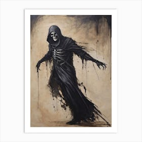Dance With Death Skeleton Painting (76) Art Print