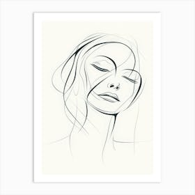 Portrait Of A Woman Style Abstract 2 Art Print