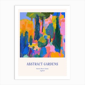 Colourful Gardens Hidcote Manor Garden United Kingdom 3 Blue Poster Art Print