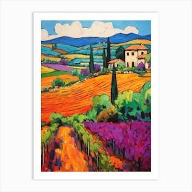 Tuscany Italy 1 Fauvist Painting Art Print