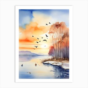 Watercolor Painting 2 Art Print