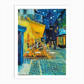 Vincent Van Gogh S Café Terrace At Night Vincent Van Gogh 1 Art Print