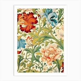 Floral Wallpaper 191 Art Print