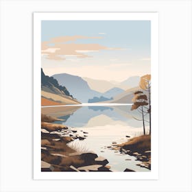 The Lake Districts Ullswater Way England 3 Hiking Trail Landscape Art Print