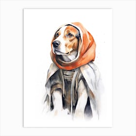 Beagle Dog As A Jedi 3 Art Print