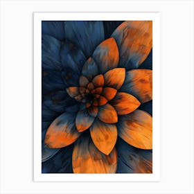 Abstract Flower 17 Art Print