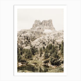 Mountain Peak Forest Art Print