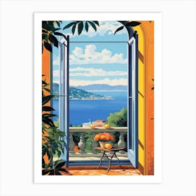 Amalfi Window 2 Art Print