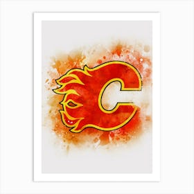 Calgary Flames Art Print