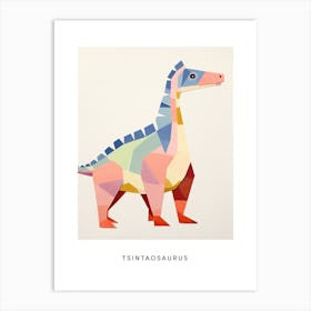 Nursery Dinosaur Art Tsintaosaurus 2 Poster Art Print