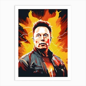 Elon Musk 3 Art Print