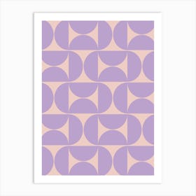 Mid Century Modern Purple Art Print