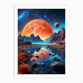 Planets In Space 2 Art Print