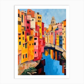 Girona Spain 4 Fauvist Painting Art Print