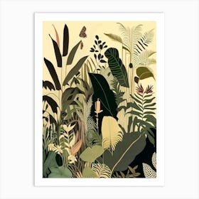 Jungle Botanicals 3 Rousseau Inspired Art Print