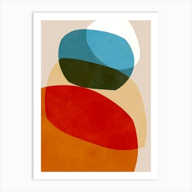 Expressive abstract shapes 5 Art Print