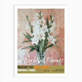 A World Of Flowers, Van Gogh Exhibition Gladiolus 3 Art Print