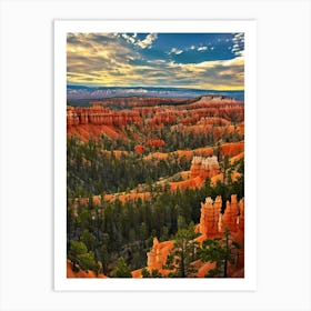Bryce Canyon National Park 2 United States Of America Vintage Poster Art Print