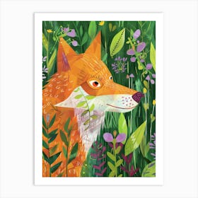 Fox In The Woods 6 Art Print