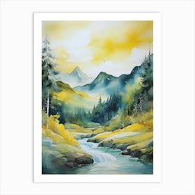 Mountain Stream Art Print